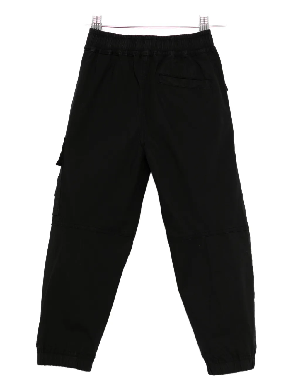 Stone Island Compass-badge Cargo Pants In Black