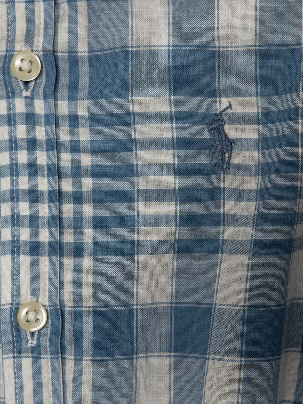 POLO RALPH LAUREN KIDS check-pattern dress set Blauw