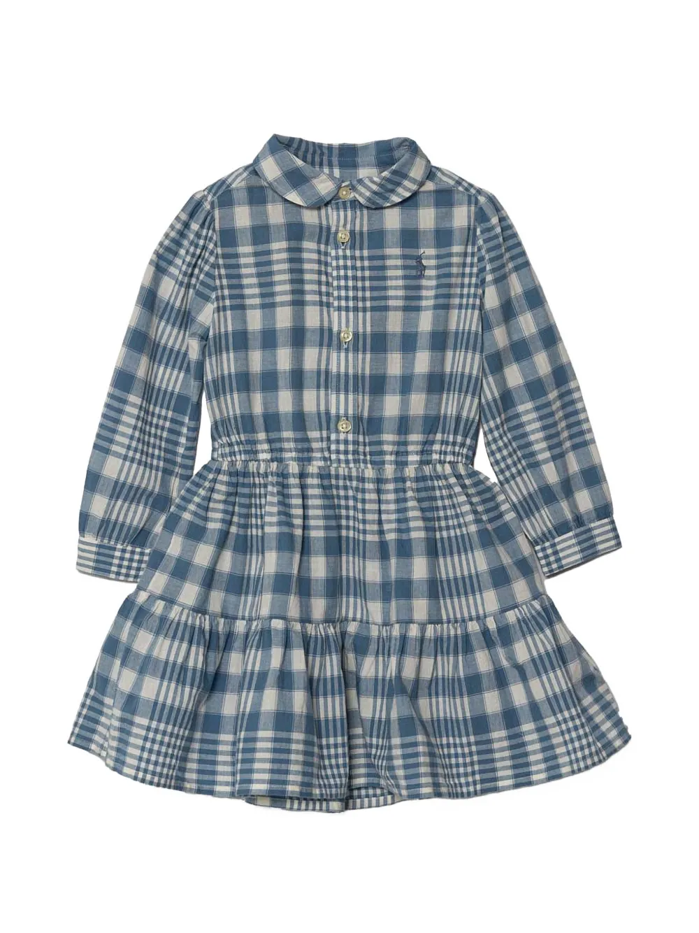 POLO RALPH LAUREN KIDS check-pattern dress set - Blau