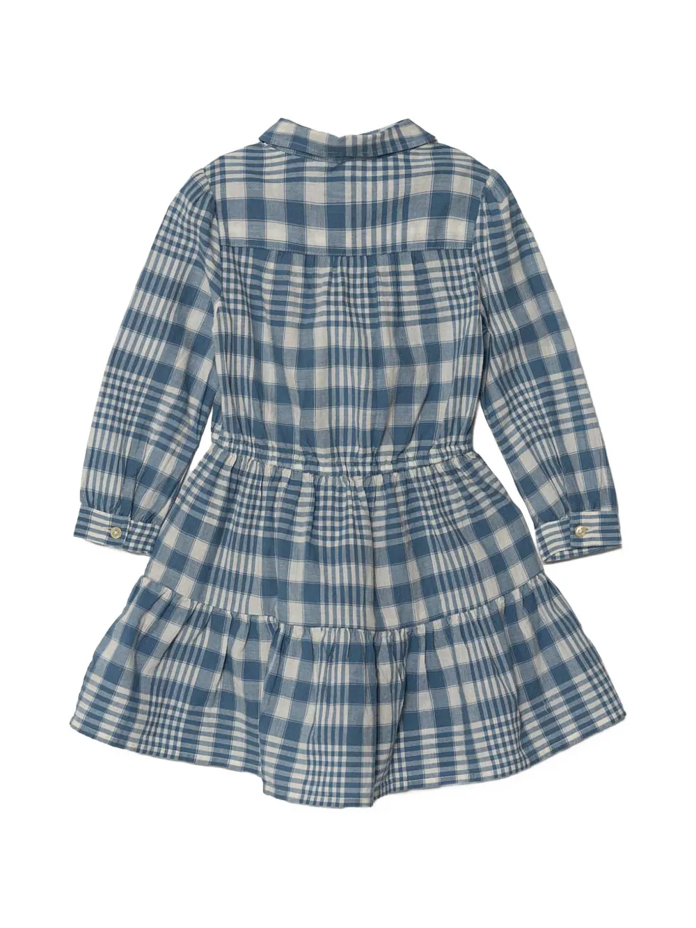 POLO RALPH LAUREN KIDS check-pattern dress set Blauw