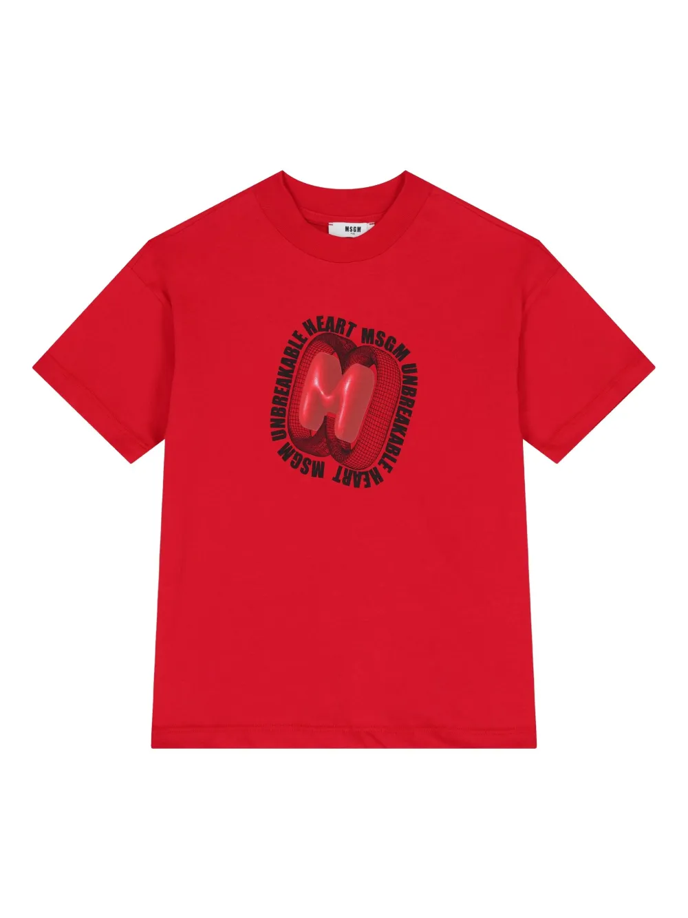 MSGM Kids logo-print T-shirt | Red | Image 1