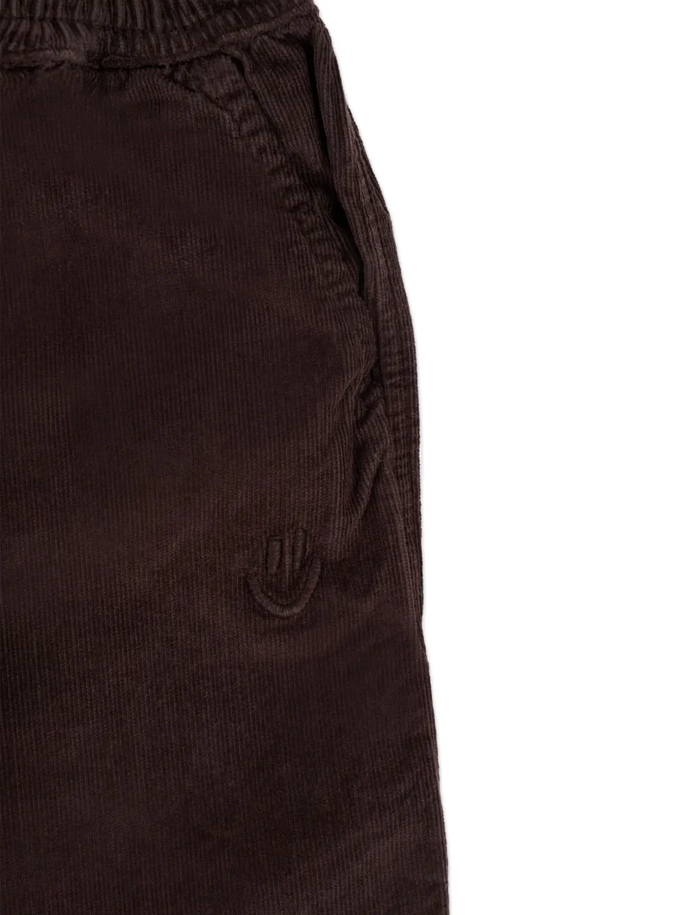 Molo Corduroy Elasticated-waist Trousers In Brown