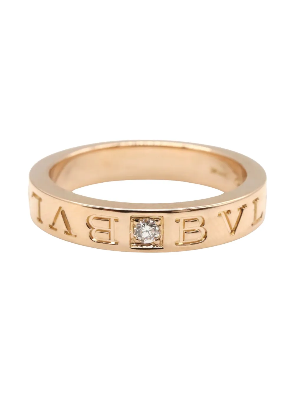 Bvlgari Pre-Owned 2010s 18kt rose gold B-zero1 diamond ring | rose | Image 1