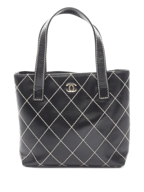 CHANEL Pre-Owned 2002-2003 stitch detail handbag