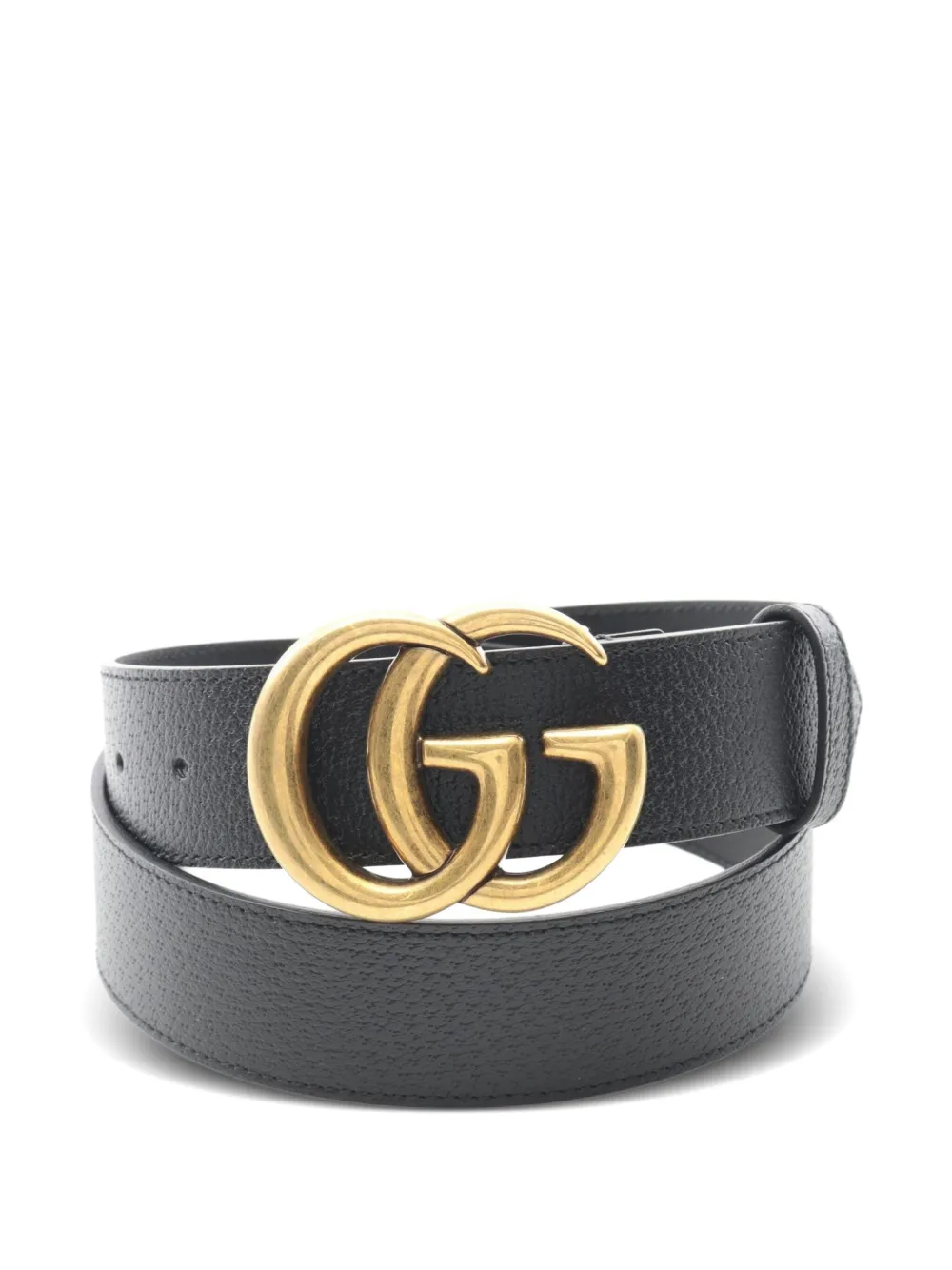 Gucci Pre-Owned 2010s GGマーモント バックルベルト - ブラック Gucci Pre-Owned 2010s GGマーモント バックルベルト - ブラック