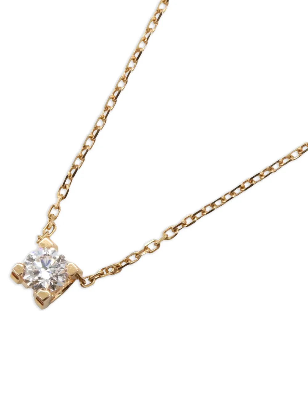 Cartier 2010s 18K rose gold C de Cartier diamond necklace | Image 2
