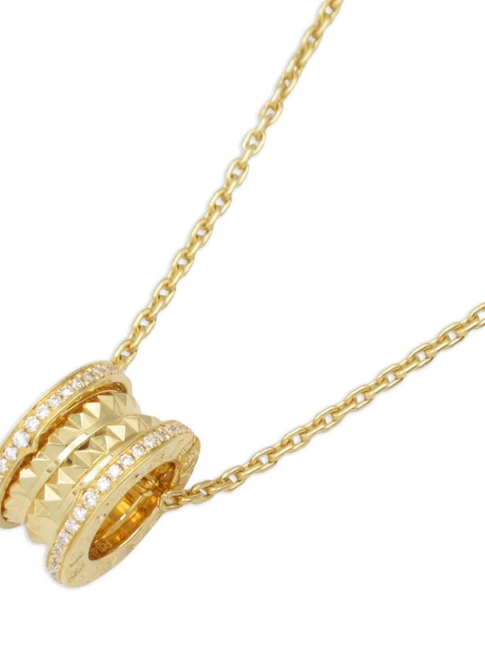 Bvlgari Pre-Owned 18kt yellow gold diamond spiral necklace | Image 2