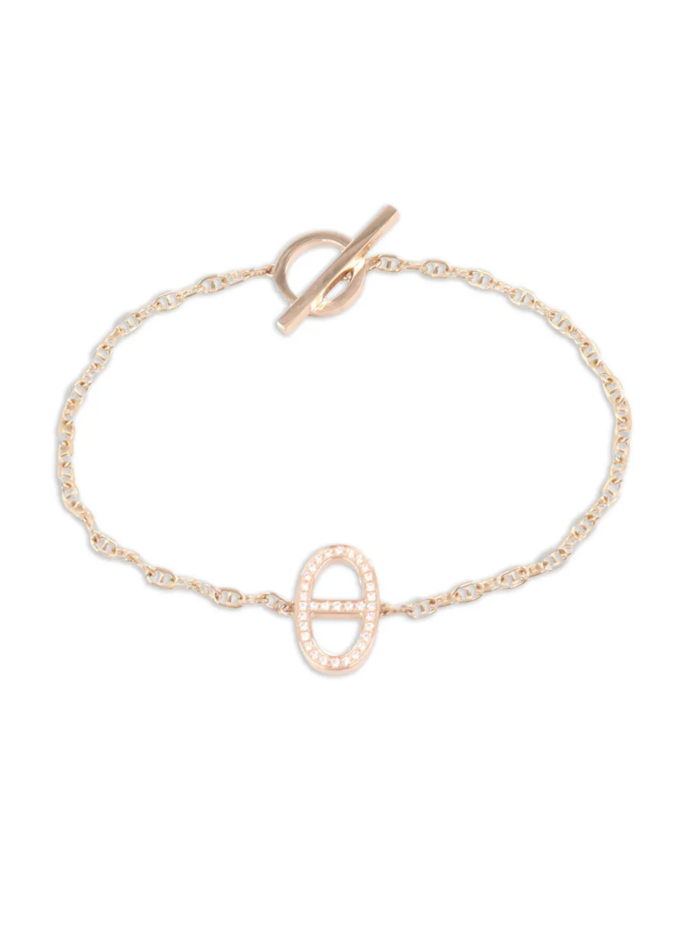 Hermès Pre-Owned 2010s 18K rose gold Shane Tangle Contour diamond bracelet | Image 2