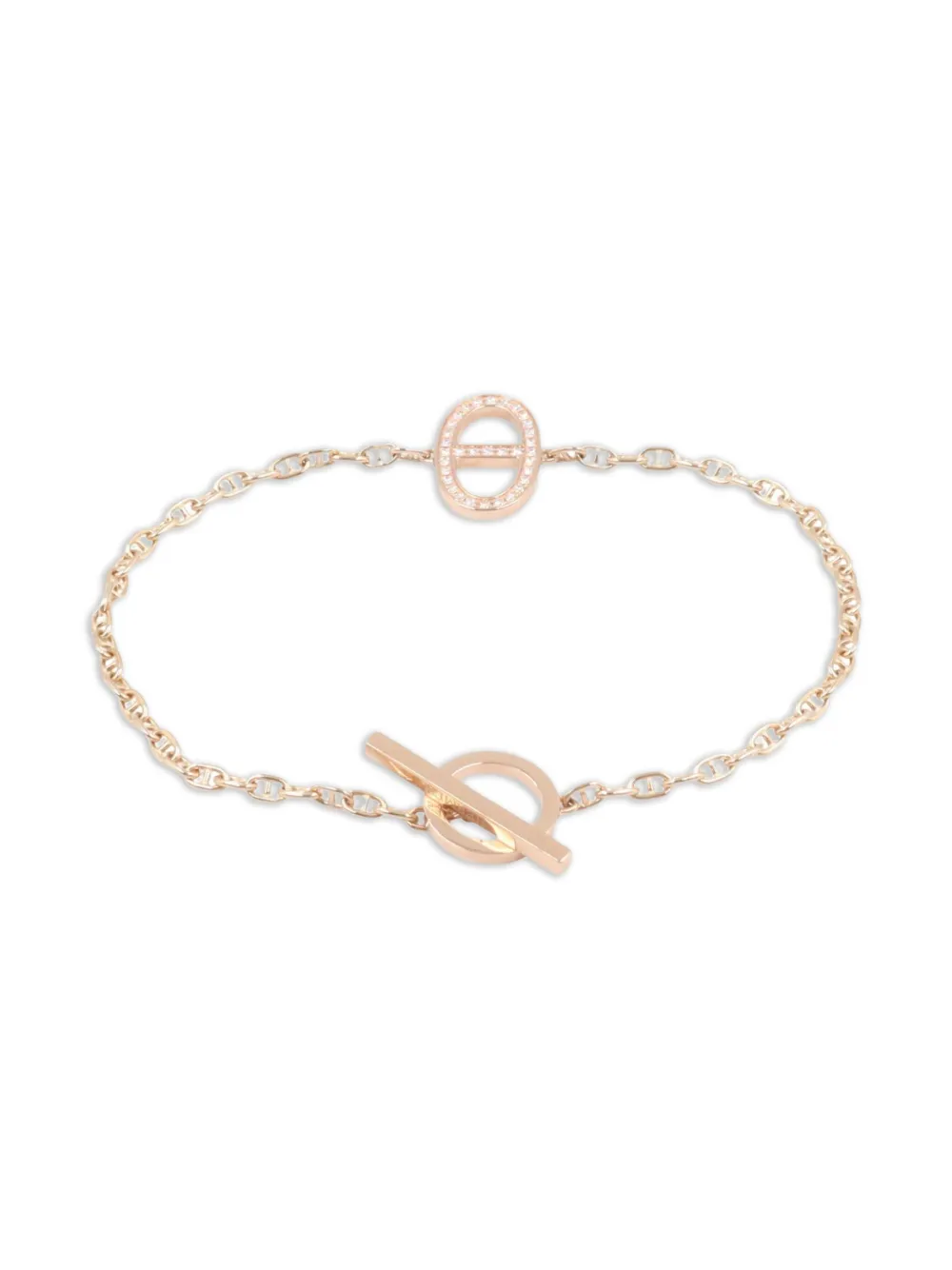 Hermès Pre-Owned 2010s 18K rose gold Shane Tangle Contour diamond bracelet | Gold | Image 1