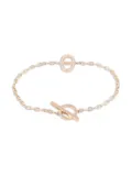 Hermès Pre-Owned 2010s 18K rose gold Shane Tangle Contour diamond bracelet