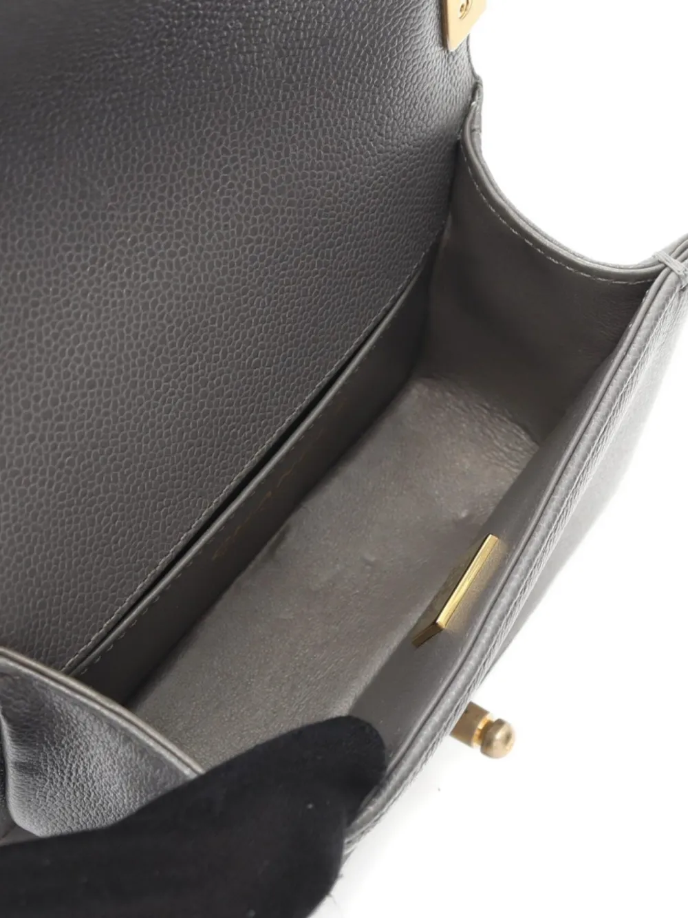 Pre-owned Chanel 2021 Boy  Mini Shoulder Bag In Gray