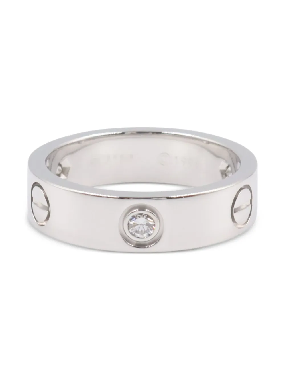 Cartier 2010s Love ダイヤモンド リング 18Kホワイトゴールド - シルバートーン Cartier 2010s Love ダイヤモンド リング 18Kホワイトゴールド - シルバートーン