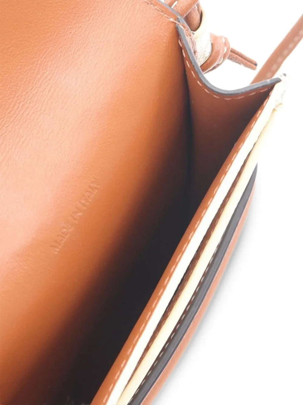 Pre-owned Celine 2000s Triomphe-pattern Phone Pouch In Neutral