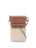 Celine Pre-Owned 2000s Triomphe-pattern phone pouch - Neutrals