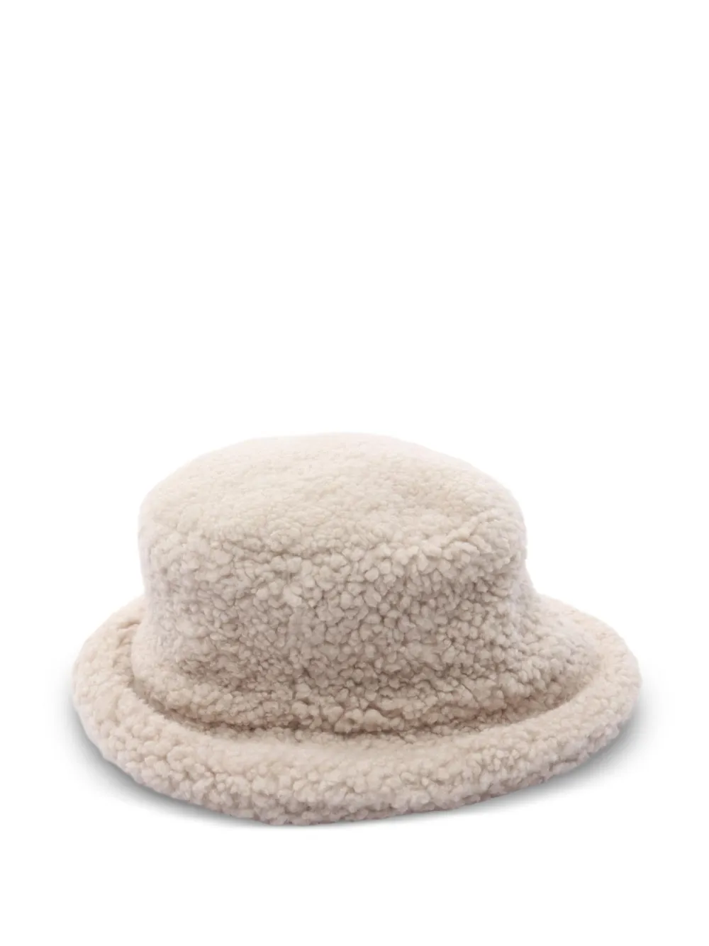 Pre-owned Miu Miu 2010s Montone Bucket Hat In Neutral