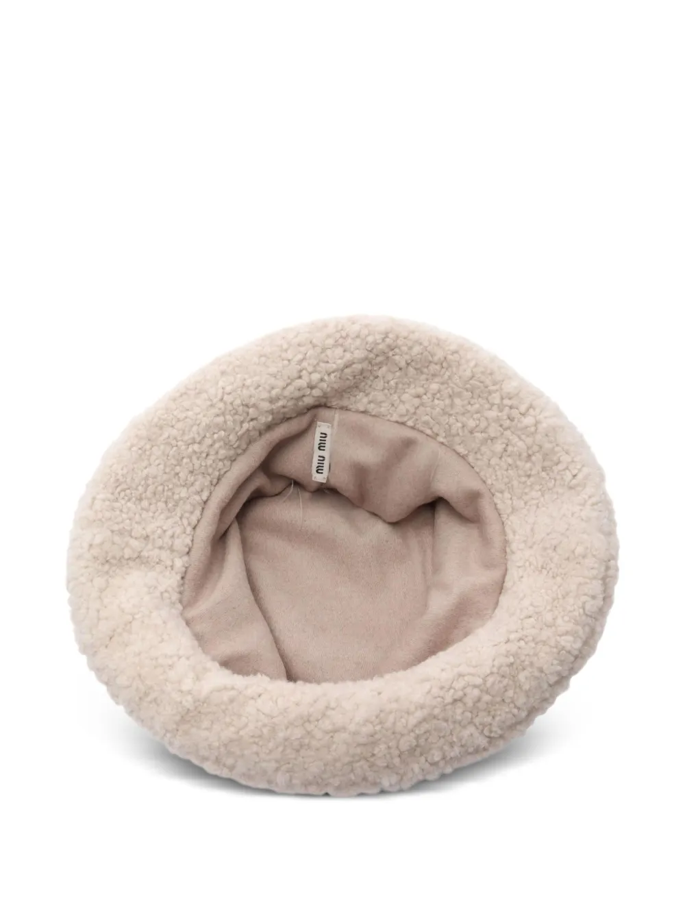 Pre-owned Miu Miu 2010s Montone Bucket Hat In Neutral