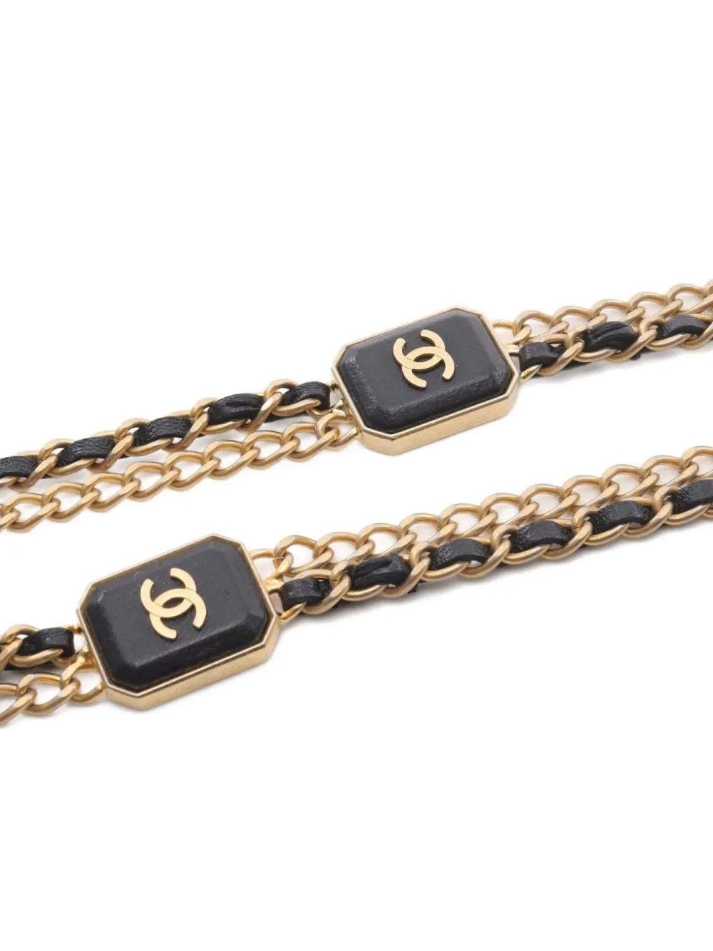 Pre-owned Chanel 2021 Quilted Chain Wallet In Black