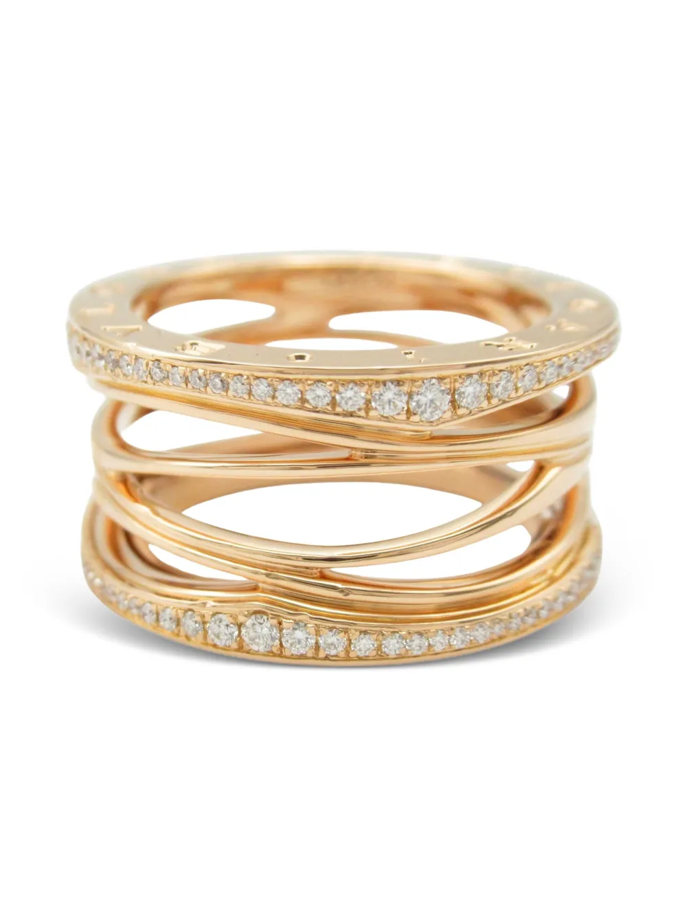 Bvlgari Pre-Owned 2010s 18K rose gold B-zero1 ring | Gold | Image 1
