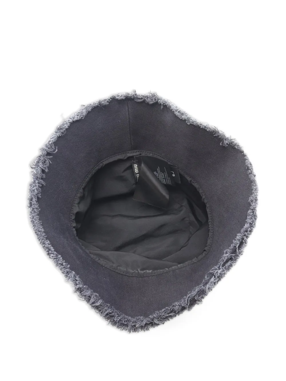 Pre-owned Miu Miu 2010s Schiele Logo Bucket Hat In Black