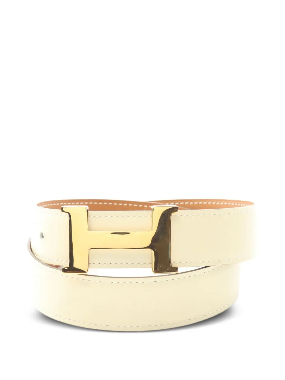 Hermès Pre-Owned 1997 reversible leather belt | Yellow | Image 1