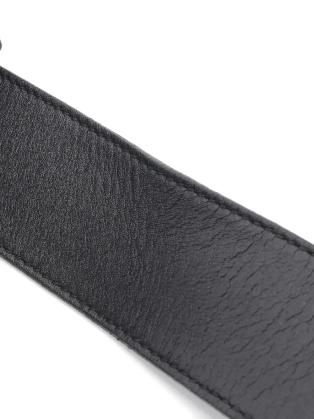 Pre-owned Gucci 2010s Gg Marmont Leather Belt In Black