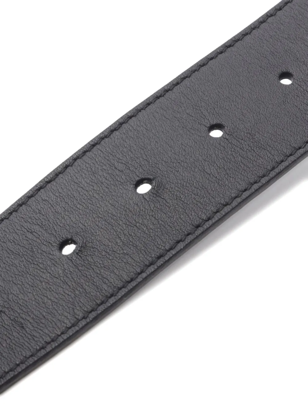 Pre-owned Gucci 2010s Gg Marmont Leather Belt In Black