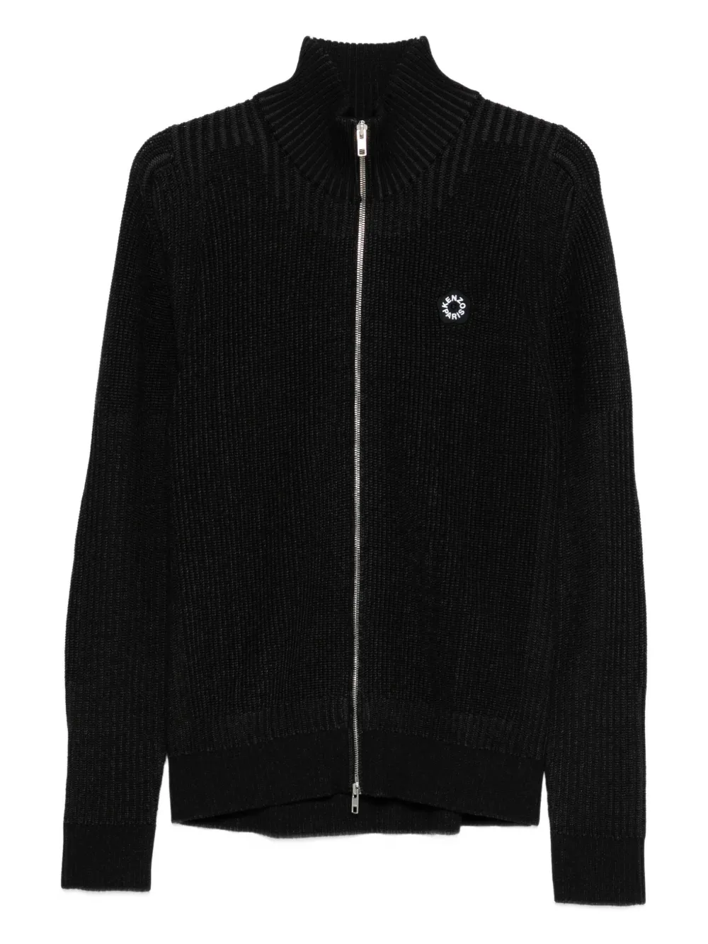 Kenzo ribbed zip-up cardigan | Black | Image 1