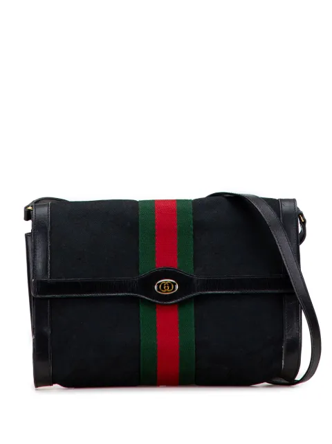 Gucci Pre-Owned شنطة كروس 'GG كانفا فلورا' من القرن الـ20