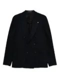 Tagliatore double-breasted striped jacket - Blue