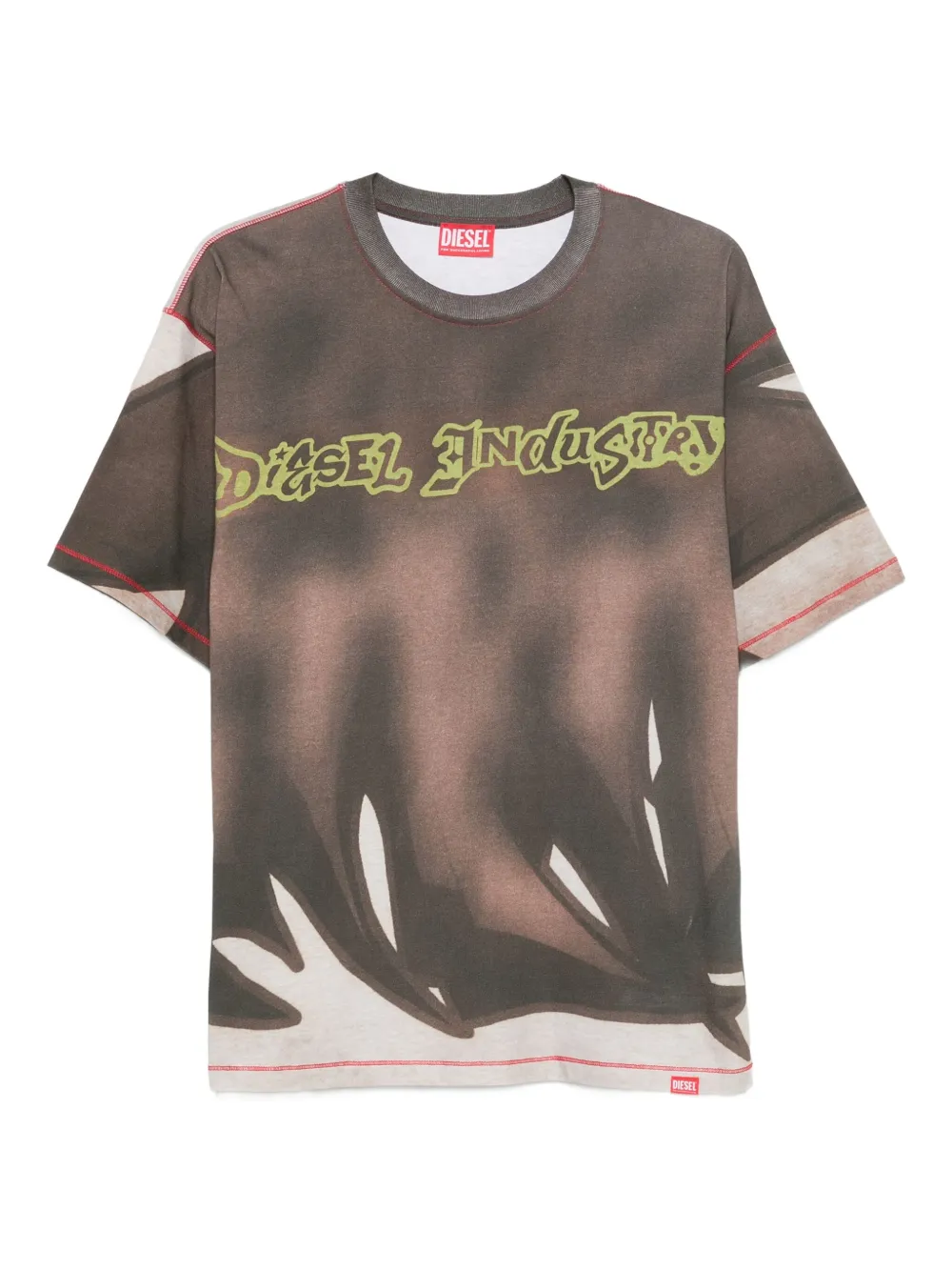 Diesel playera con estampado abstracto | marrón | Image 1