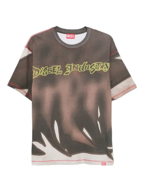 Diesel playera con estampado abstracto