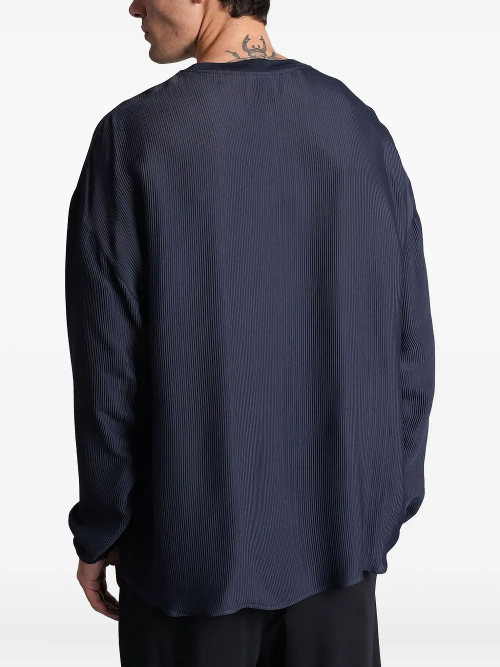 Giorgio Armani リブニット セーター | ブルー | FARFETCH JP