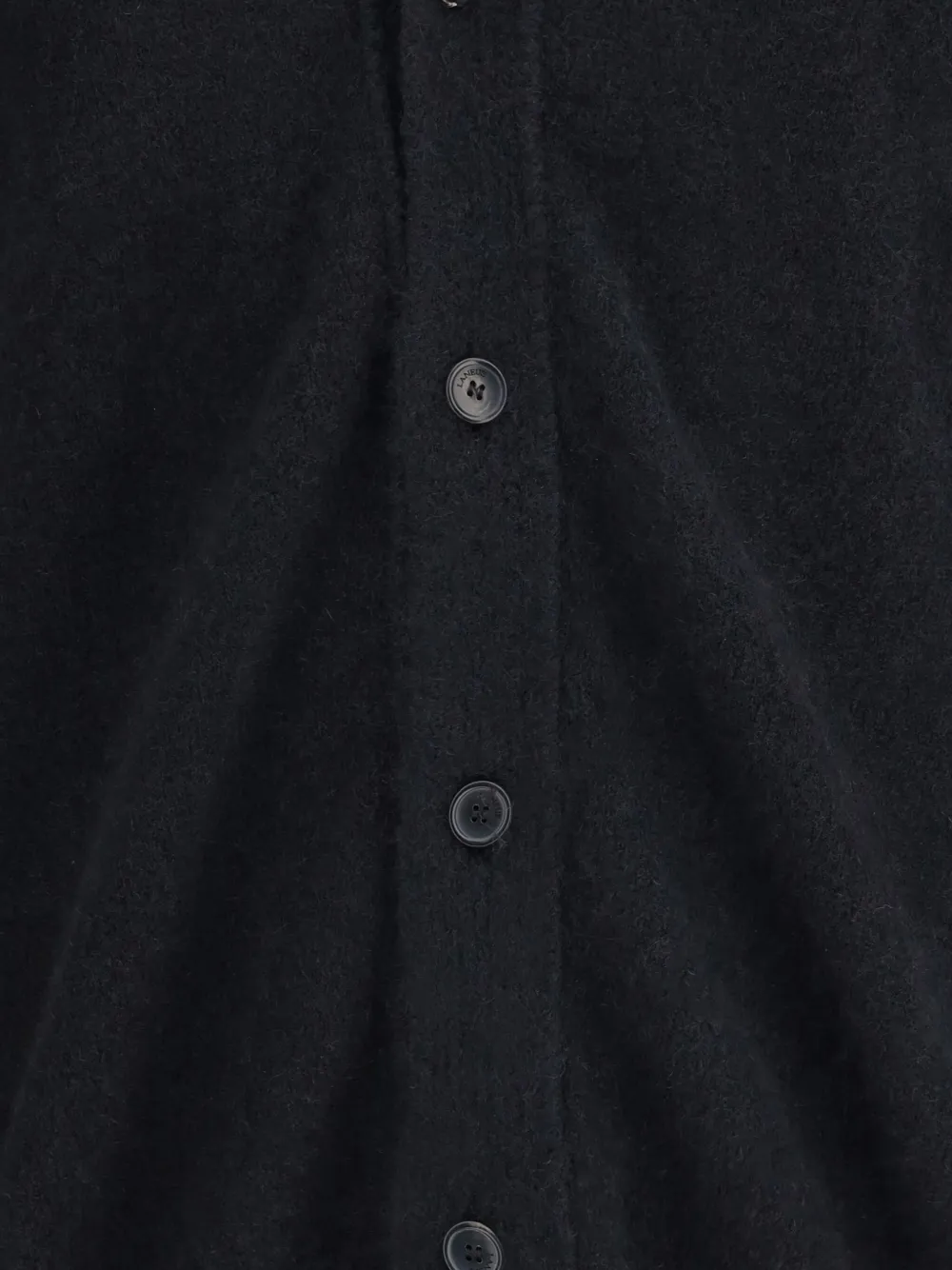 Laneus Button-up Cardigan In Black