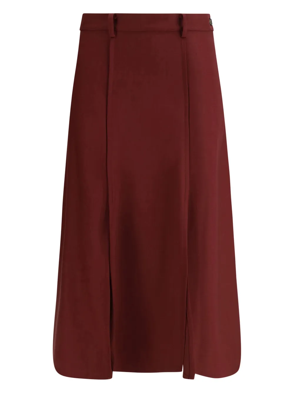 CRIDA Siviglia faille midi skirt | Red | Image 1