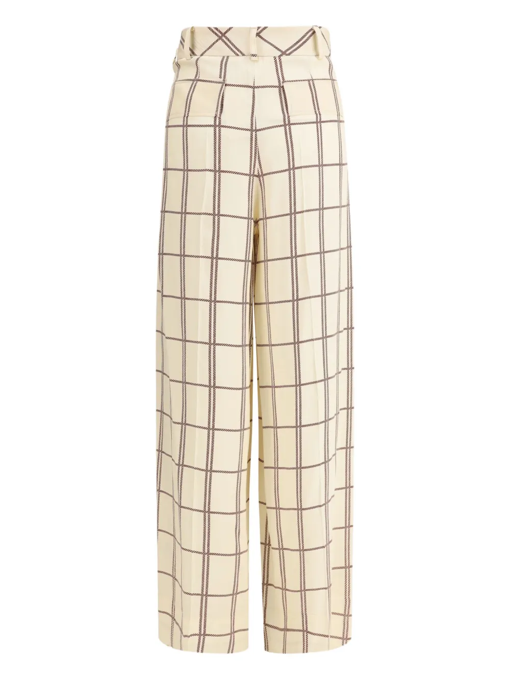 CRIDA Travel pleat-detailed checked trousers | High Waisted Pants | Image 2