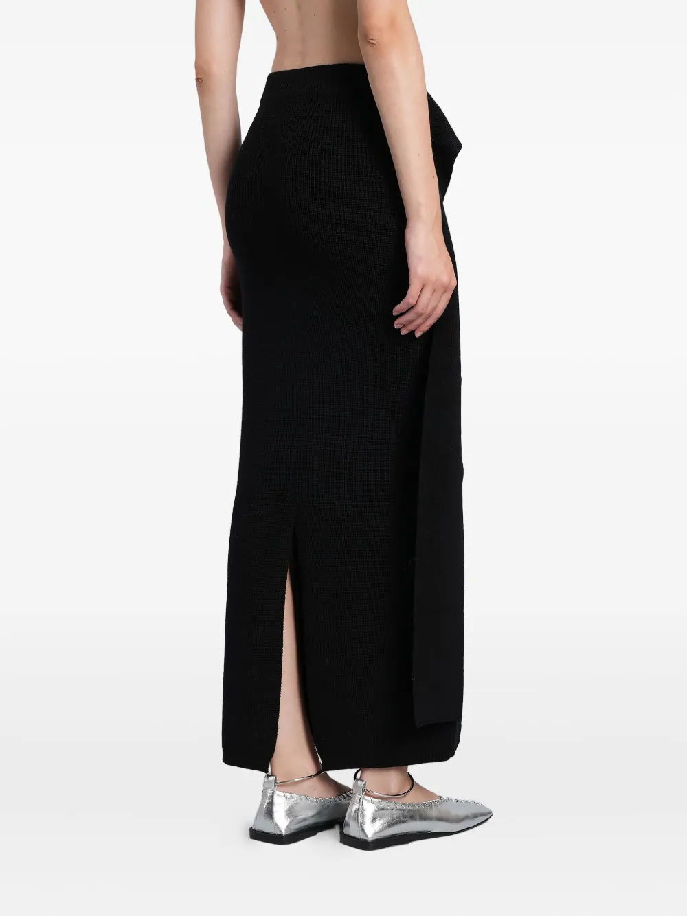 Entire Studios Layered Draped Skirt In Animal Print