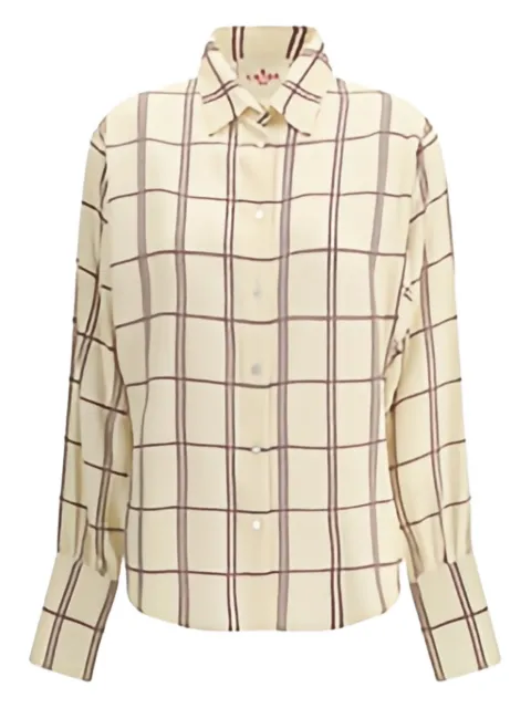 CRIDA Feltre checked satin shirt