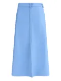 CRIDA Siviglia pocket faille midi skirt - Blue