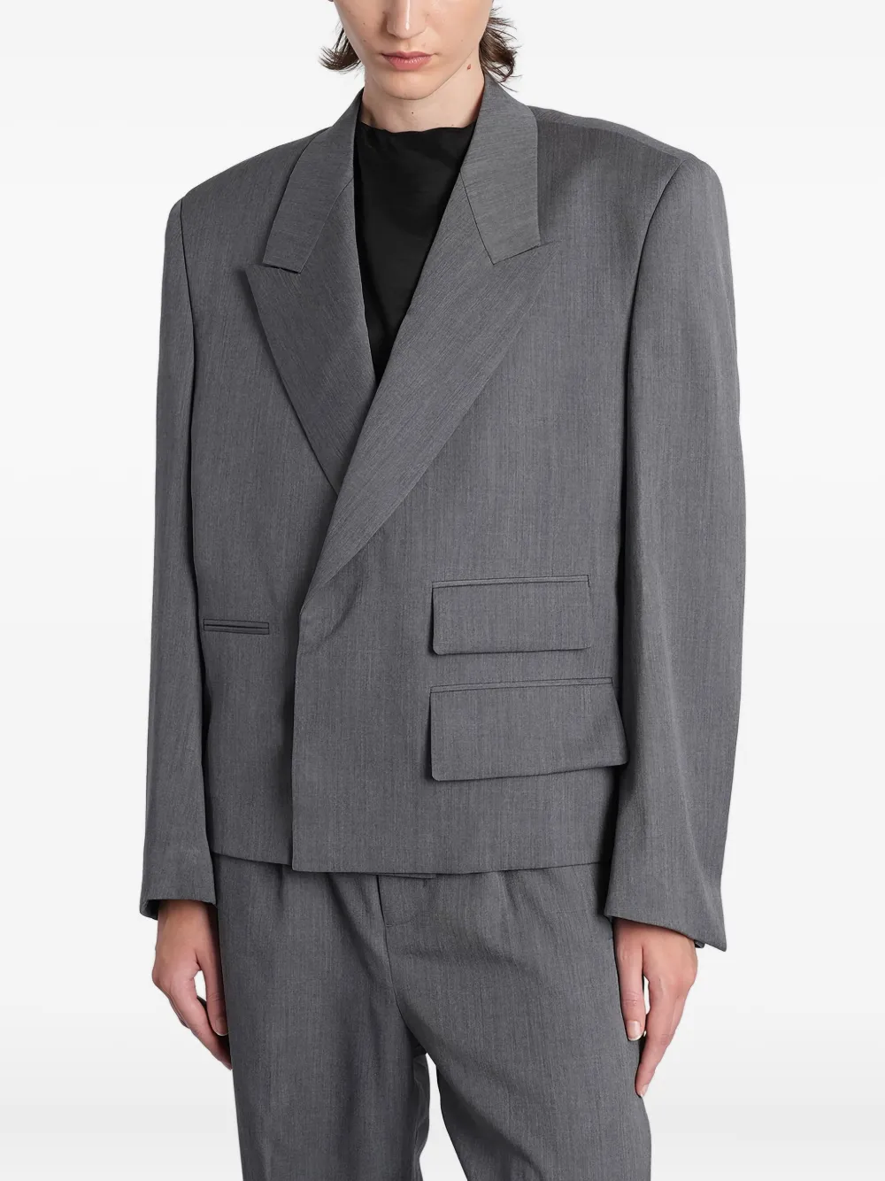 ENTIRE STUDIOS double-breasted blazer | Grey | Image 1