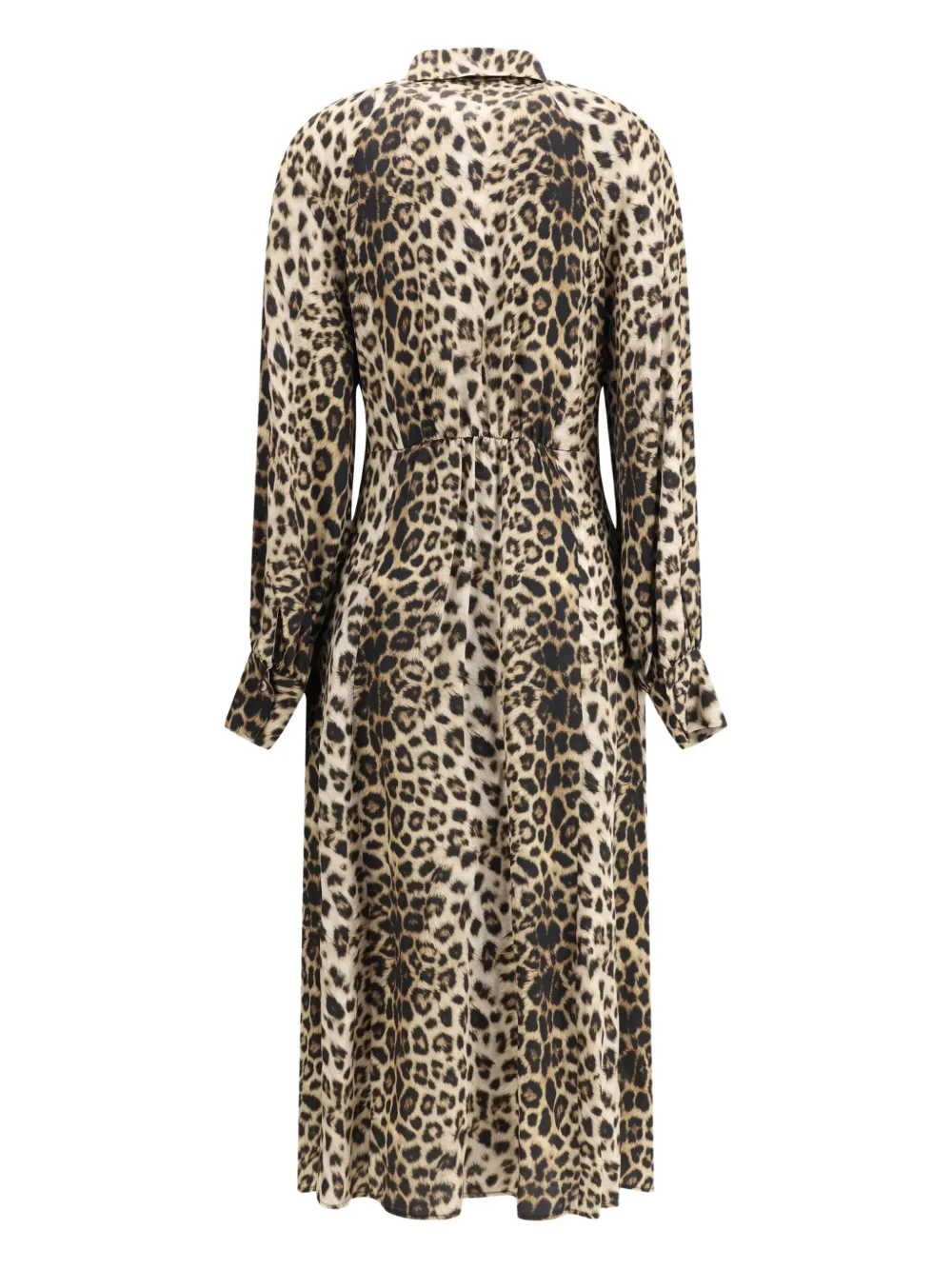 CRIDA Windsor leopard-print midi shirt dress - Bruin