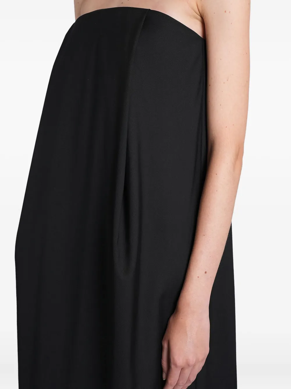 ENTIRE STUDIOS Strapless mini-jurk Zwart