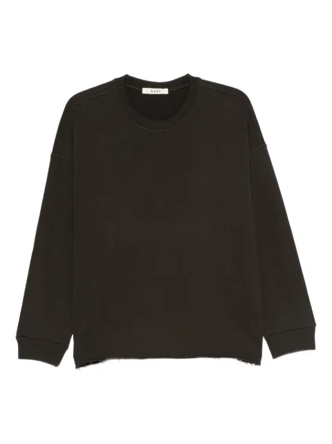 6397 raw-edge cotton sweatshirt
