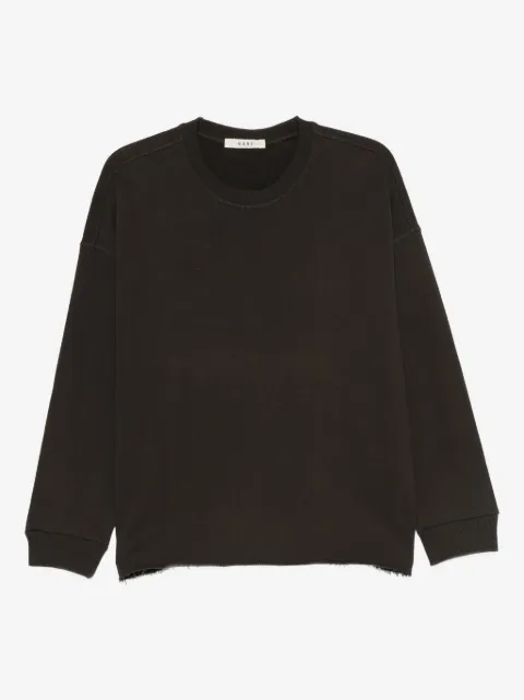 6397 raw-edge cotton sweatshirt