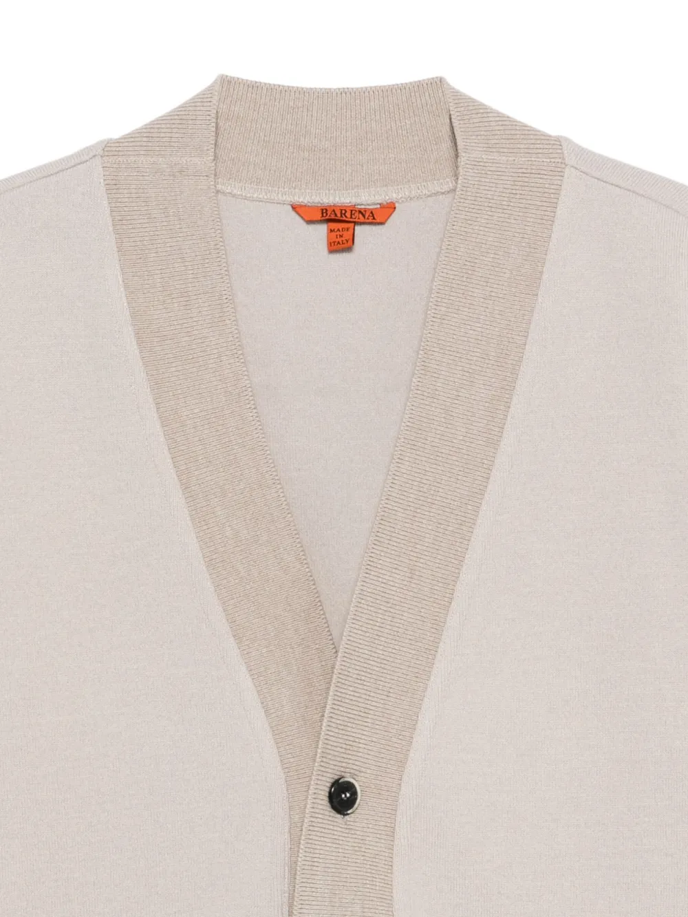 Barena Venezia Buttoned Contrast-panel Cardigan In Neutral