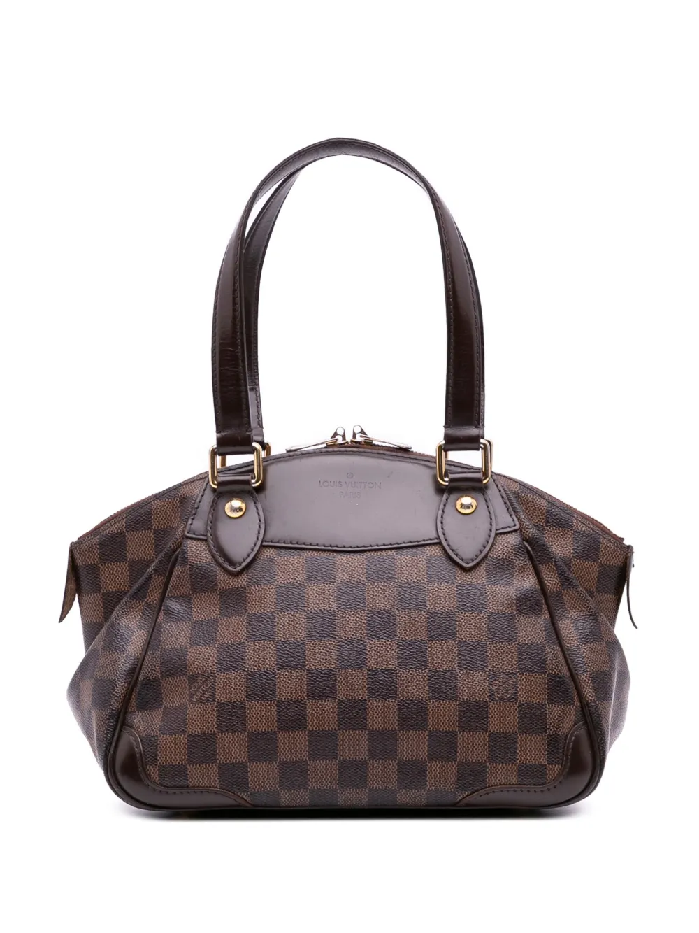 Louis Vuitton Pre-Owned 2010 ダミエ エベヌ ヴェローナ PM ハンドバッグ - ブラウン Louis Vuitton Pre-Owned 2010 ダミエ エベヌ ヴェローナ PM ハンドバッグ - ブラウン