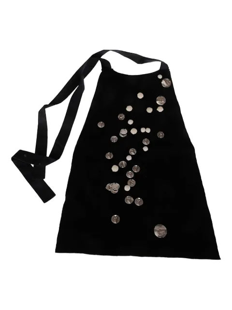 Maria Calderara metallic-disc bib scarf