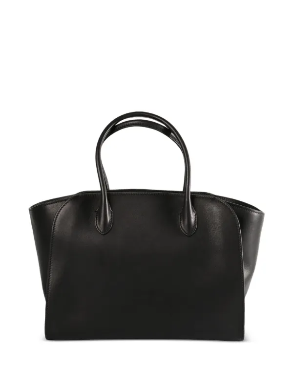 THE ROW ブラックトートバッグ Medium Park Tote Stitch Bag Black in Leather – The Row