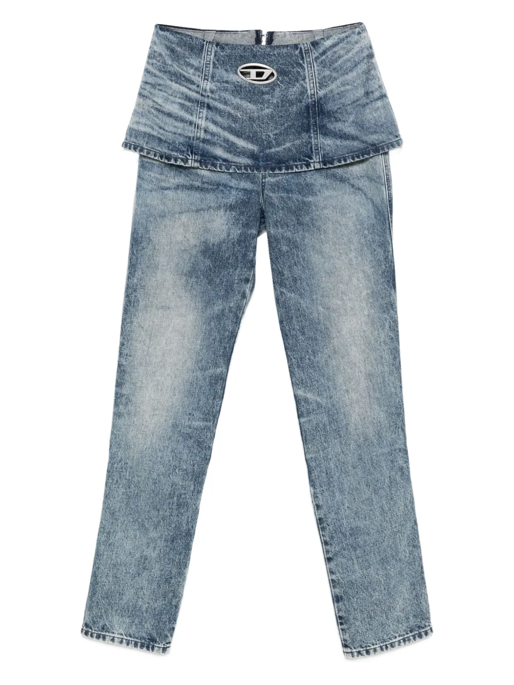 Diesel overlapping-detail jeans | Blue | Image 1