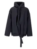 Ottolinger drawstring-hood laser-cut jacket - Blue