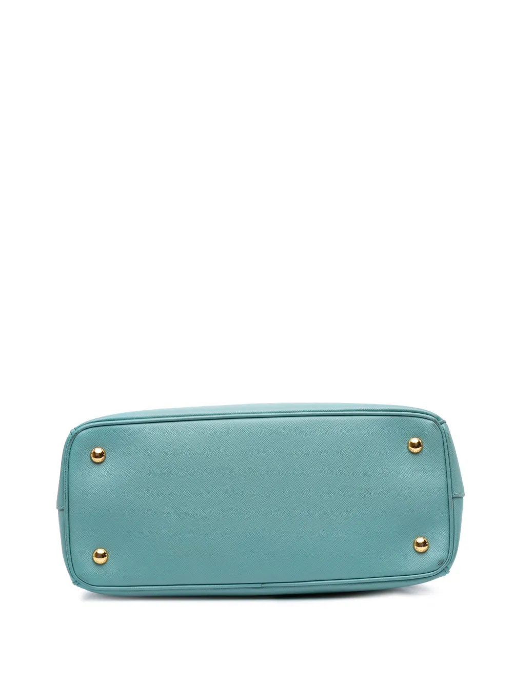 Pre-owned Prada 2000-2025 Medium Saffiano Lux Galleria Satchel In Blue